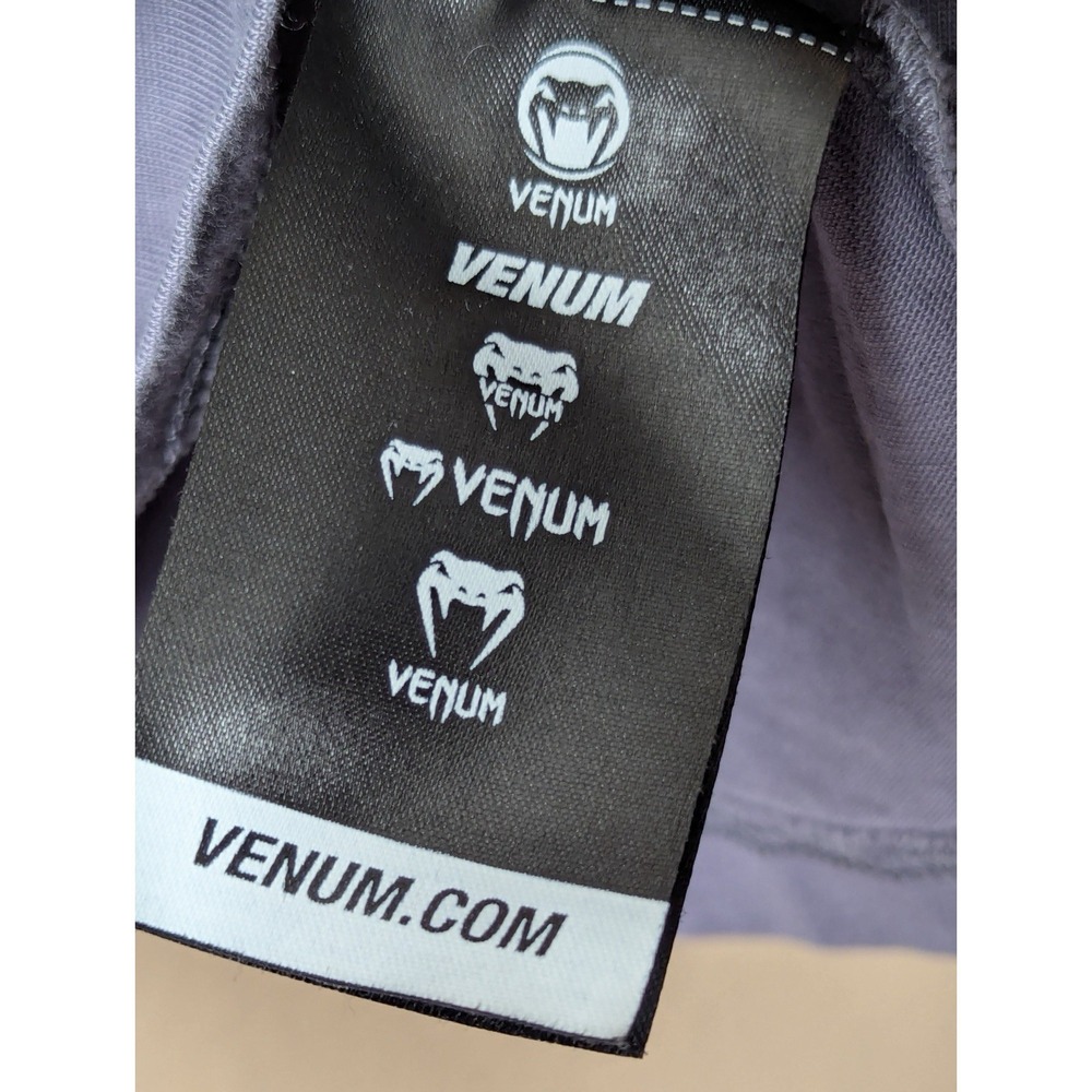 Venum Silent Power T-Shirt Mens XL Grey Charcoal Tonal Embroidered Logo Sport - Picture 15 of 16